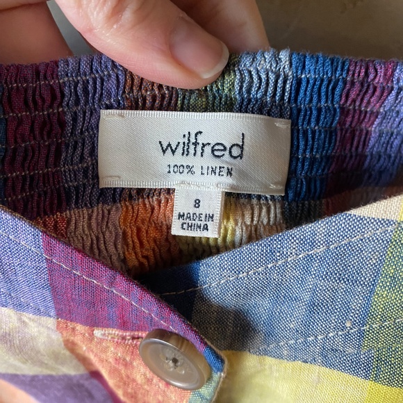 Aritzia Wilfred Ducharme Button Down linen dress SZ8 - Picture 7 of 11